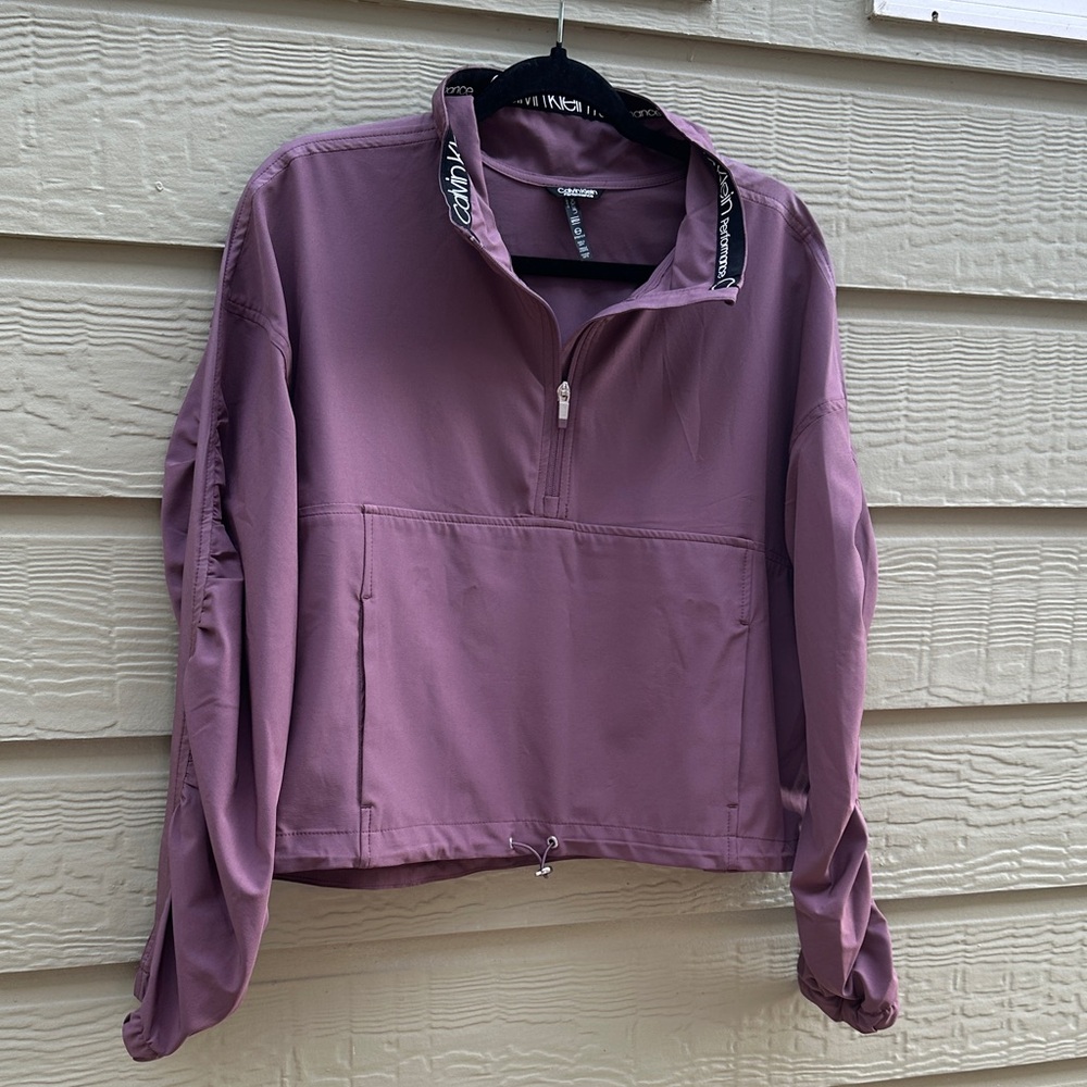 NWOT Size S oversized Calvin Klein Mauve Utility Jacket